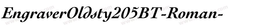 EngraverOldsty205BT-Roman字体转换