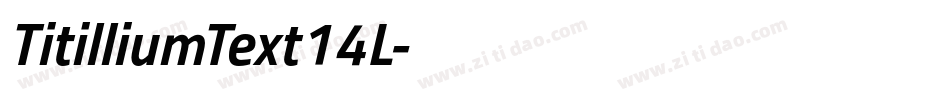TitilliumText14L字体转换