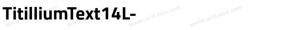 TitilliumText14L字体转换