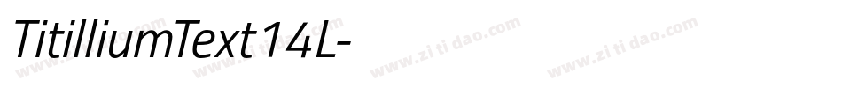 TitilliumText14L字体转换