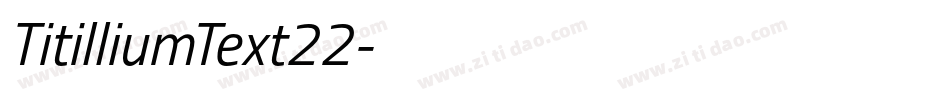 TitilliumText22字体转换