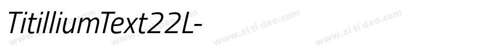 TitilliumText22L字体转换