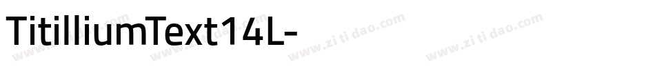 TitilliumText14L字体转换