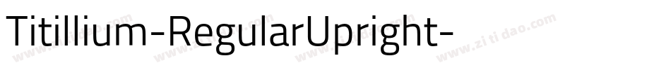 Titillium-RegularUpright字体转换
