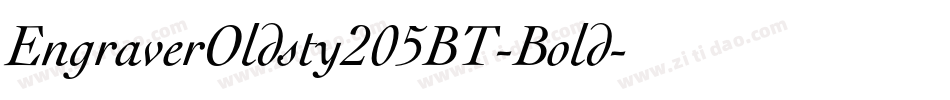 EngraverOldsty205BT-Bold字体转换