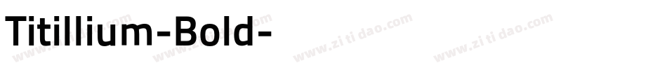Titillium-Bold字体转换