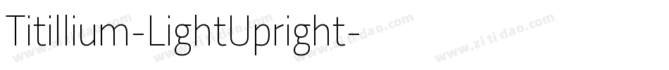 Titillium-LightUpright字体转换