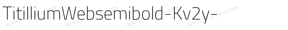TitilliumWebsemibold-Kv2y字体转换