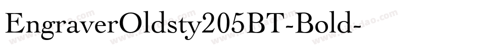 EngraverOldsty205BT-Bold字体转换