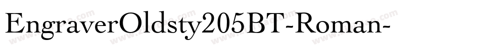 EngraverOldsty205BT-Roman字体转换
