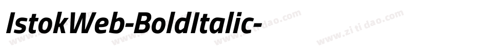 IstokWeb-BoldItalic字体转换