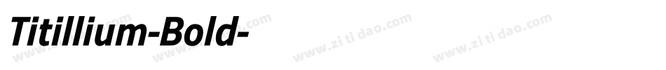 Titillium-Bold字体转换