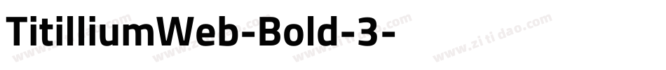 TitilliumWeb-Bold-3字体转换