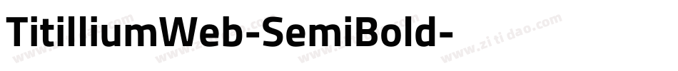 TitilliumWeb-SemiBold字体转换