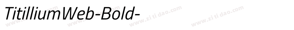 TitilliumWeb-Bold字体转换