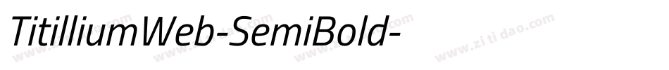 TitilliumWeb-SemiBold字体转换