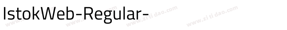 IstokWeb-Regular字体转换