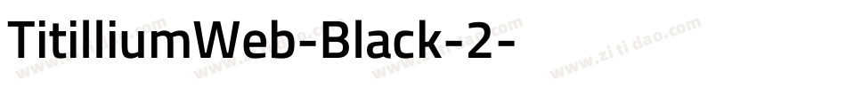 TitilliumWeb-Black-2字体转换