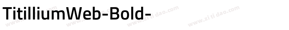 TitilliumWeb-Bold字体转换