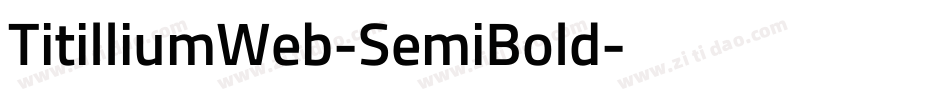 TitilliumWeb-SemiBold字体转换