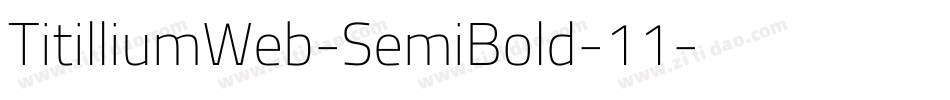 TitilliumWeb-SemiBold-11字体转换