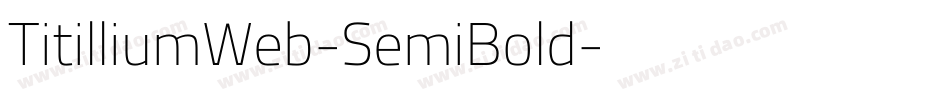 TitilliumWeb-SemiBold字体转换