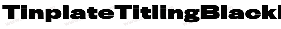 TinplateTitlingBlackNarrow字体转换
