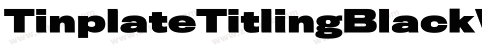 TinplateTitlingBlackWide字体转换
