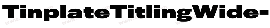 TinplateTitlingWide字体转换
