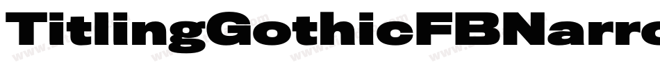 TitlingGothicFBNarro字体转换