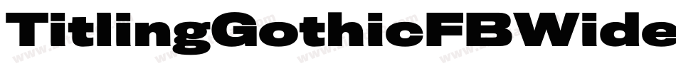 TitlingGothicFBWide字体转换