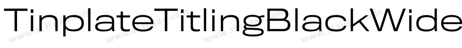 TinplateTitlingBlackWide字体转换