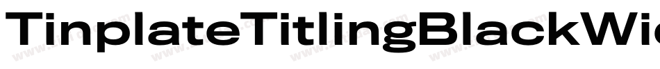 TinplateTitlingBlackWide字体转换