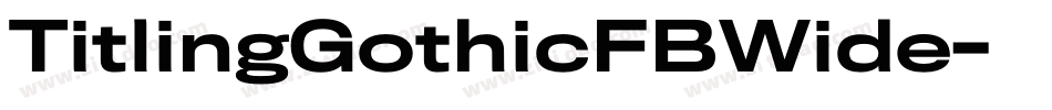 TitlingGothicFBWide字体转换