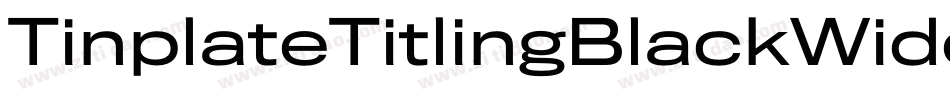 TinplateTitlingBlackWide字体转换