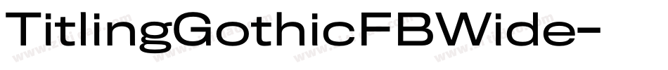 TitlingGothicFBWide字体转换