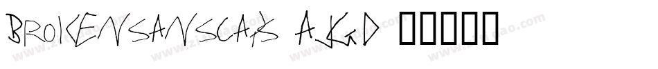 Brokensanscaps-AJGD字体转换
