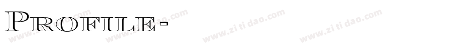 Profile字体转换