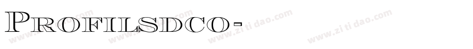 Profilsdco字体转换