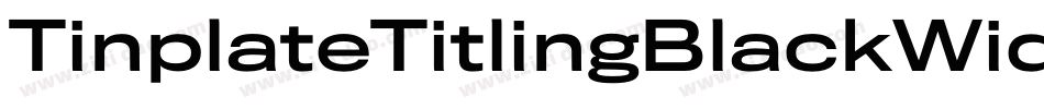 TinplateTitlingBlackWide字体转换