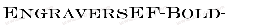 EngraversEF-Bold字体转换