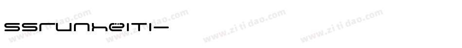SSrunheiTi字体转换