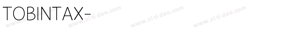 TOBINTAX字体转换