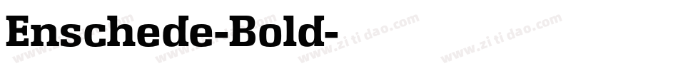 Enschede-Bold字体转换