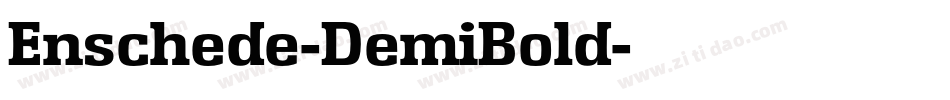 Enschede-DemiBold字体转换
