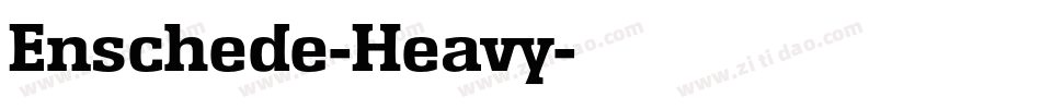 Enschede-Heavy字体转换