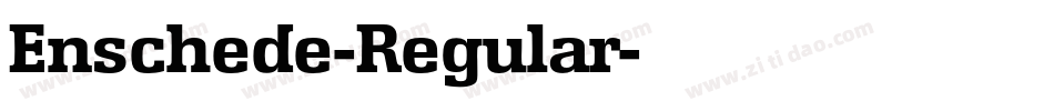 Enschede-Regular字体转换