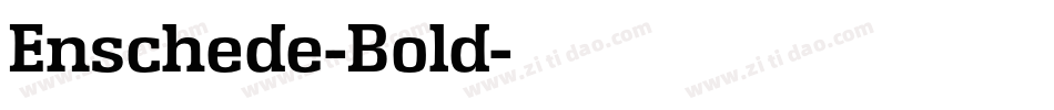 Enschede-Bold字体转换