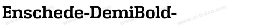 Enschede-DemiBold字体转换