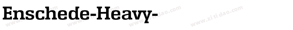 Enschede-Heavy字体转换